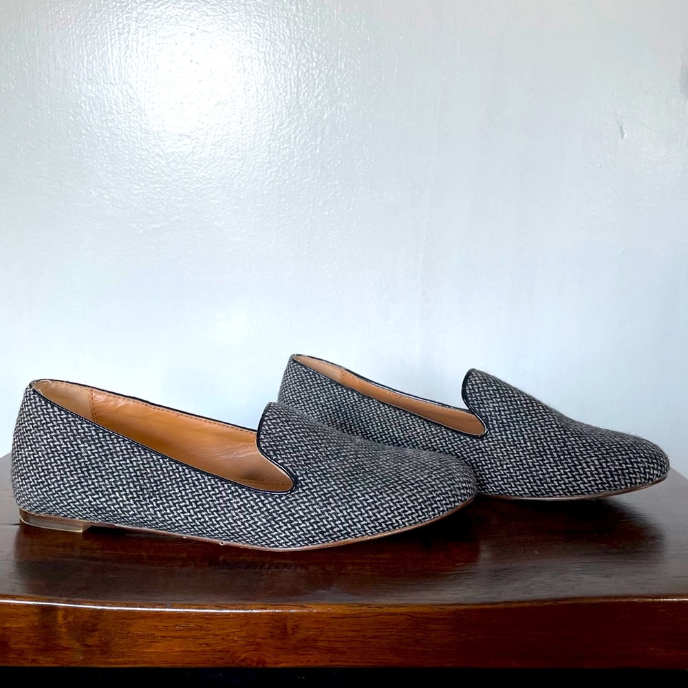 J. CREW Grey Loafers